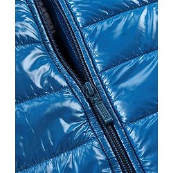 Babyhug Full Sleeves Solid Colour Padded Jacket with Detachable Hood - Blue
