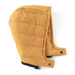 Babyhug Full Sleeves with Detachable Hood Padded Quilted Jacket - Mustard Yellow