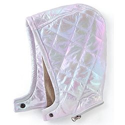 Babyhug Sleeveless Holographic Hoodie - White