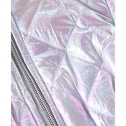 Babyhug Sleeveless Holographic Hoodie - White
