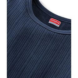 Babyhug Full Sleeves Thermal Vest Solid Colour - Navy Blue