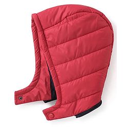 Babyhug Full Sleeves Hooded Quilted Jacket - Red & Navy