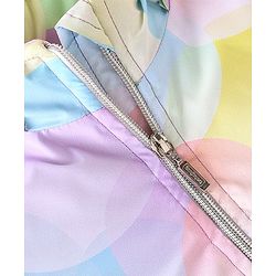 Babyhug Full Sleeves Tie Dye Woven Detachable Hood Jacket - Purple & Blue