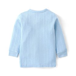 Babyhug Full Sleeves Solid Colour Thermal Vest - Blue