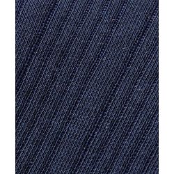 Babyhug Full Sleeves Solid Textured Thermal Vests - Navy Blue