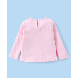 Babyhug Cotton Knit Full Sleeves Lollipop & Polka Dots Printed Night Suit - Pink