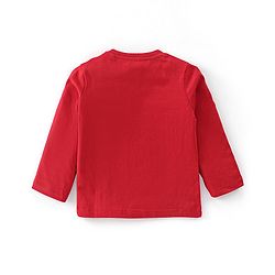 Babyhug Cotton Knit Full Sleeves Panda Printed Night Suit - Red