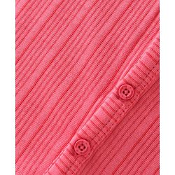 Babyhug Full Sleeves Solid Color Thermal Vests Pack of 2 - Pink & Coral