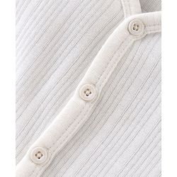 Babyhug Cotton Full Sleeves Thermal Wear Set Solid Colour - White