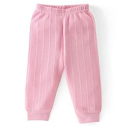 Babyhug Full Sleeves Solid Colour  Thermal Inner Wear Set-Pink