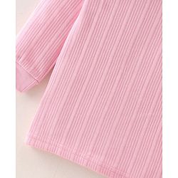 Babyhug Full Sleeves Solid Colour  Thermal Inner Wear Set-Pink