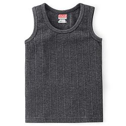 Babyhug Thermal Full Sleeves Solid Vest Sando & Pajama Set - Dark Grey