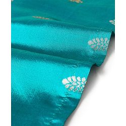 Babyhug Woven Full Sleeves Foil Printed Kurta & Dhoti Set - Turquoise