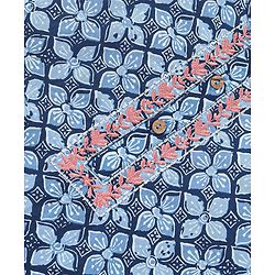 Babyhug 100% Cotton Full Sleeves Woven Floral Printed Kurta Dhoti Set - Blue