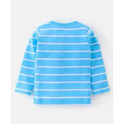 Babyhug Cotton Knit Full Sleeves T-Shirt With Wild Animal Graphics Pack Of 3 - Green Yellow & Blue
