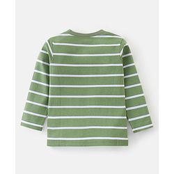 Babyhug Cotton Knit Full Sleeves T-Shirt With Wild Animal Graphics Pack Of 3 - Green Yellow & Blue