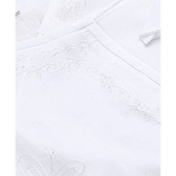 Babyhug 100% Cotton Angarakha Embroidered Dhoti Kurta Set - White