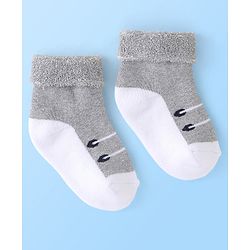 Cute Walk by Babyhug Anti Bacterial Ankle Length Socks Striped Pack Of 3 - Multicolour