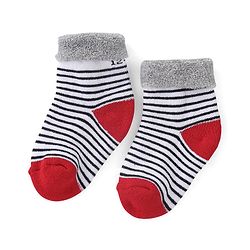 Cute Walk by Babyhug Anti Bacterial Ankle Length Socks Striped Pack Of 3 - Multicolour