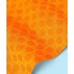 Babyhug Full Sleeves Cotton Dobby Kurta Pyjama Set - Orange
