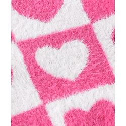 Babyhug Knit Full Sleeves Pullover Heart Design - Pink