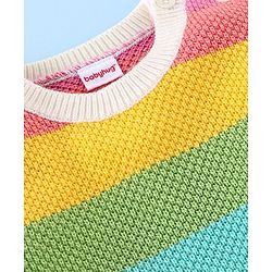 Babyhug Full Sleeves Striped Sweater (Design May Vary))
