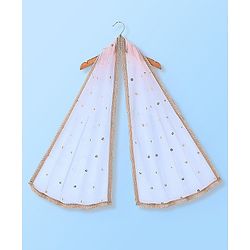 Babyhug Sleeveless Sequenced Embroidered Choli With Lehenga And Dupatta Set- Pink
