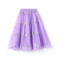 Babyhug Sleeveless Sequined Embroidered Choli with Lehenga and Dupatta  - Lavender