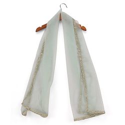 Babyhug Sleeveless Sequenced Embroidered Choli With Lehenga And Dupatta Set- Aqua