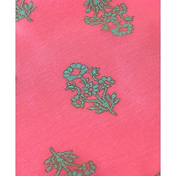 Babyhug Sleeveless 2 Tone Printed Kurti With Salwar & Chiffon Dupatta- Fuschia & Turquoise