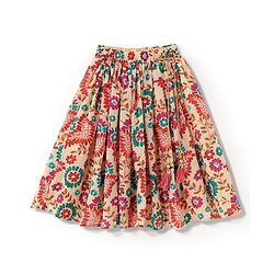 Babyhug Sleeveless Sequenced Choli With Lehenga And Dupatta Floral Print- Pink & Beige
