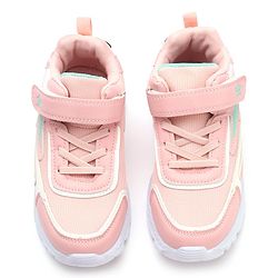 Cute Walk by Babyhug Sneakers With Velcro Closure Solid - Pink