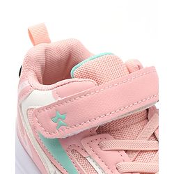 Cute Walk by Babyhug Sneakers With Velcro Closure Solid - Pink