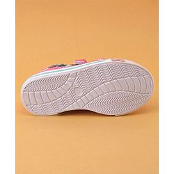 Cute Walk by Babyhug Double Velcro Closure with Floral Detailing Casual Shoes - Pink