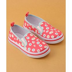 Cute Walk by Babyhug Printed Casual Slip On Shoes - Pink
