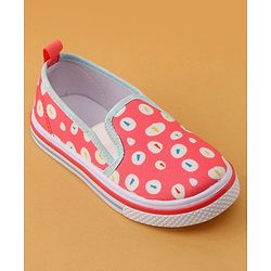 Cute Walk by Babyhug Printed Casual Slip On Shoes - Pink