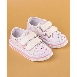 Cute Walk by Babyhug with Double Velcro Closure Casual Shoes - White