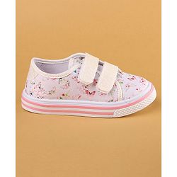Cute Walk by Babyhug with Double Velcro Closure Casual Shoes - White