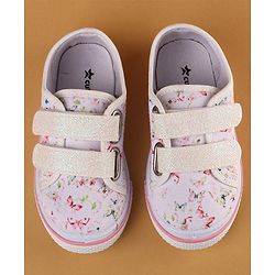 Cute Walk by Babyhug with Double Velcro Closure Casual Shoes - White