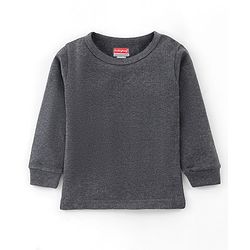 Babyhug Full Sleeves Thermal Vest - Dark Grey