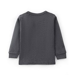 Babyhug Full Sleeves Thermal Vest - Dark Grey