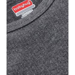 Babyhug Full Sleeves Thermal Vest - Dark Grey
