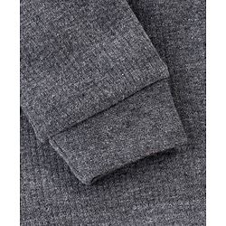 Babyhug Full Sleeves Thermal Vest - Dark Grey