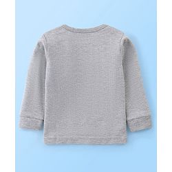 Babyhug Full Sleeves Thermal Vest - Light Grey