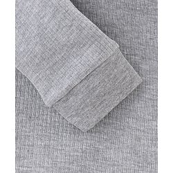 Babyhug Full Sleeves Thermal Vest - Light Grey