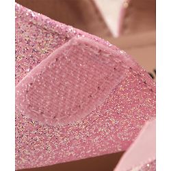 Cute Walk by Babyhug Velcro Closure Bellies with Lace Floral & Pearl Detailing - Pink