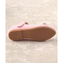 Cute Walk by Babyhug Studded & Bow Applique Bellies with Velcro Closure - Pink