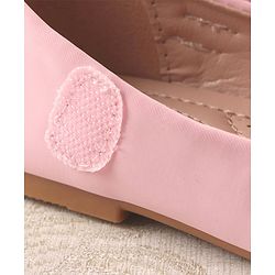 Cute Walk by Babyhug Studded & Bow Applique Bellies with Velcro Closure - Pink