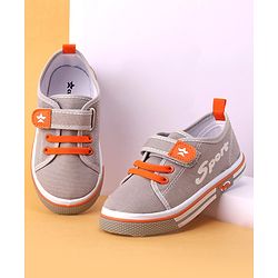 Cute Walk by Babyhug Velcro Closure Casual Shoes - Grey