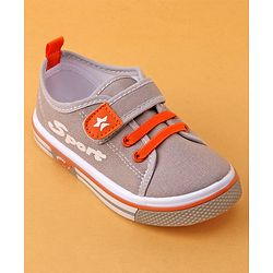 Cute Walk by Babyhug Velcro Closure Casual Shoes - Grey